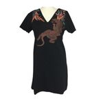 ZARA ✨ Rubberized Jaguar Casual Sz Medium Dress✨ Photo 9