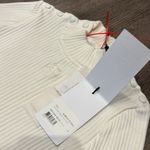 Courreges Logo Embroidered Ribbed Knit Crop Top White Photo 10