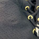 Blue Life  Black Textured Lace Up Crop Top /Swim Top size Medium Photo 2