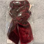 NWT Rifle Velvet Cherry Embroidered Hair Scrunchie Red Photo 2