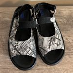 Wolky Jewel Van Gogh Grey Leather Sandals Shoes EU 42 Gray Size 11 Photo 4