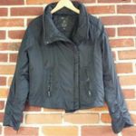 Gap  Women’s Black Moto Style Full-Zip Puffer Jacket SIZE M Photo 7