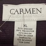 Carmen Marc Valvo NWT CARMAN MARC VALVO WO SIZE XL EGGPLANT COLOR SWEATER GOLD CRISS CROSS ACCENTS Photo 2