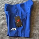 New Balance DRY Blue Performance Fitted Bike Shorts Small NWT Moisture Wicking Photo 3