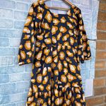 Pink Chicken New York Women's Dress in Navy mustard size medium Blue Photo 5