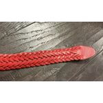 Braided Red Leather Belt Womens Size XL Boho‎ Chic Western Cowgirl Rodeo Preppy Photo 3