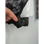 ZARA Black Floral Sheer Lace Bodysuit Women's Small Sultry Bodycon Whimsical Photo 3