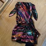 THE ATTICO Sequined chiffon halterneck mini dress Black Size undefined Photo 0