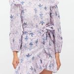 Isabel Marant  Lavender Floral Long Sleeve Dress Photo 0