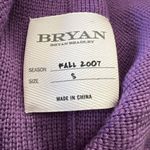 Bryan Bradley Sweater Womens Small Purple Vest Sleeveless Button Front Collar Photo 5