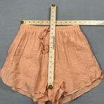 West of Melrose Shorts Womens XL 25 Peach Orange Drawstring Lined High Rise Photo 2