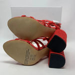 CAbi  Red‎ Braided Tiptoe Sandals Style 6012 Photo 8