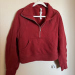 Lululemon Scuba Oversized Funnel-Neck Half Sweater Zip Size XS/S*Terra Orange Photo 0