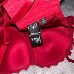 Windsor  Red Bejeweled Rhinestone Lace Crop Top Bra Bralette Bodice Corset Photo 4