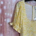 Lost + Wander  Sweet Summer Daze Midi Dress Yellow White Floral Size S Photo 5
