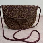 Vintage Walbaeg Beaded Satin Evening Bag Dressy Formal Purse Brown Crossbody Photo 13