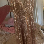 by the way. Romper Gold Sequin Photo 0