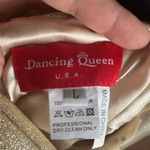 Dancing Queen Gold Strapless Floral Dress‎ Photo 4