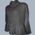 Ophelia Rose black ruffled hem sweater Black Size L Photo 1