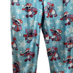 Disney Stitch Size 4-6 Blue and Red Pajama Pants. Preloved Photo 0