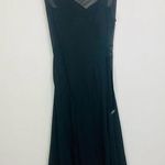 EXPRESS Vintage Y2K silk bias cut sheer silk dress with cowl neck and clasp belt. Sz 3/4 Photo 0