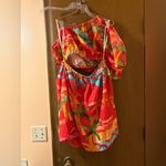 Farm Rio NWT  Ipanema Red Floral Cutout Mini Dress Photo 7