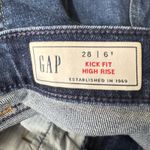 Gap ‎ High Rise Kick Flare Jeans Tall Dark Washed Size 6 Photo 6