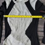 Helmut Lang  Two-Tone Wavy Hi-Lo Sweater Gray Black Alpaca Blend‎ Size Small Photo 5