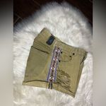 One Teaspoon  olive green distressed Aztec striped side denim shorts sz 8/26 Photo 2