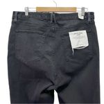 Good American NWT  Good Legs Step Hem Distressed Jeans Black141 Size 10 | Fits 16 Photo 6