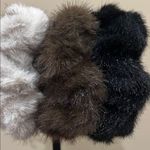 Piper K | Set of 3 Faux Fur Scrunchies Gray Photo 2