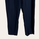 Reiss  Navy Blue Cotton Stretch Cropped Straight Leg Trouser Office Pants Size 4 Photo 3