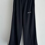 Palm Angels Track Pants Womens Large 44 Black Striped Wide Leg Street Sporty US8 Photo 5
