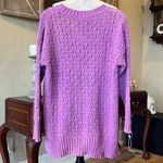 Seven7 Comfy Soft Chenille Textured Sweater Roomy Small Womens Wild Orchid Photo 1