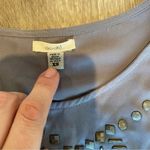 Ecote Studded Cap Sleeve Top Grey/Purple XS Photo 3