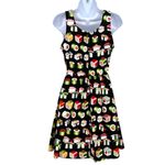 Retrolicious ModCloth Bento Box Sushi Print Sleeveless Dress Black Size Small Photo 6