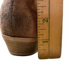 Very G The Buckle  Cognac Brown Ankle Chelsea Boots 8US Medium Women’s Soft Suede Photo 9