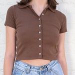 Brandy Melville Brown Button-up Shirt Photo 0