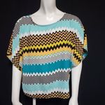 Buttons  Chevron Top with Back Zipper (M) Photo 1