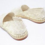 ZARA NEW LOW HEELED FABRIC ESPADRILLE WITH SPUN TOPSTITCHING WOMENS Photo 4