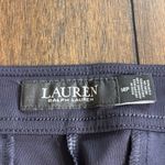 Lauren Ralph Lauren Dress Pants Womens 14P Navy Wide Leg Pleated High Rise $145 Blue Photo 4