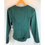 Open Edit  | NWT | Small | Cutout Detail Blouse in Green Park Photo 7
