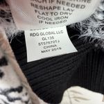 Freshman 1996 Leopard Print Fuzzy Sweater Black & White Cropped Long Sleeves L Size L Photo 7