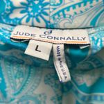 Jude Connally Wide Leg Trixie Lounge Pants Blue‎ White Paisley Women's Large Blue Photo 2