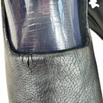 Munro  Walking Wedge Black Pebbled & Patent Leather Slip On Low Heeled Size 9 Photo 2