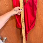 For Love & Lemons Women's Deep V Red Bodysuit Size M Size M Photo 8
