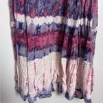 The Pyramid Collection Pink and Blue Tie Dye Spaghetti Strap Maxi Dress Size M Photo 5
