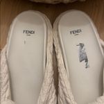 Fendi  Cream Rope Slide Sandals Photo 1