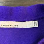 Karen Millen Dopamine Dress Purple Textured Bodycon Sleeveless Size 3 (US 6) Photo 2