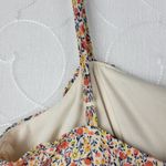 Trixxi Romper Large Red Floral Spaghetti Strap Flounce Bottom Back Zip Lined Photo 6